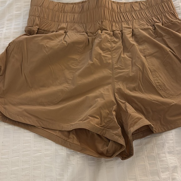 Women’s running shorts, Joy Lab, high waist, tan, worn once, size S - Picture 4 of 7